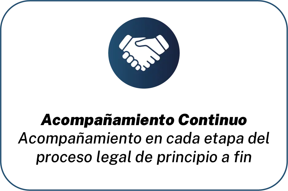 Acompañamiento continuo durante todo el proceso