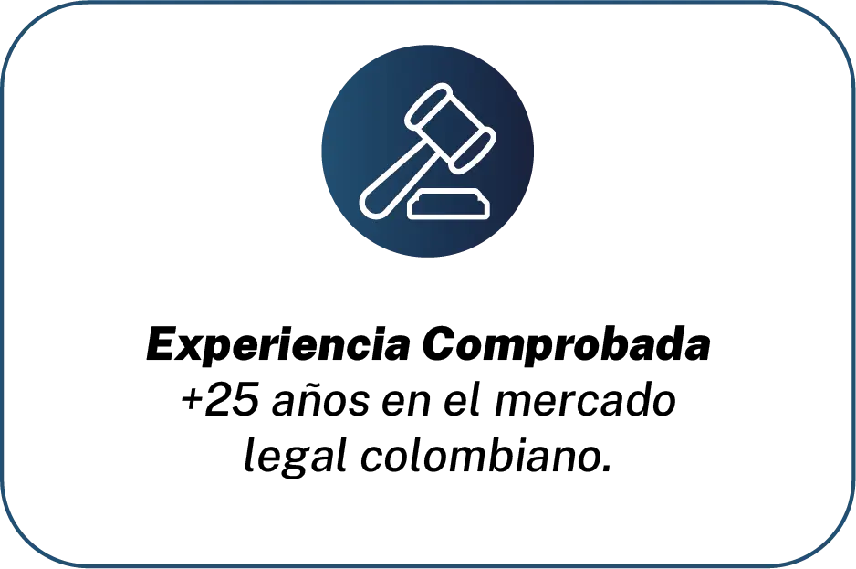 Más de 25 años de experiencia jurídica comprobada